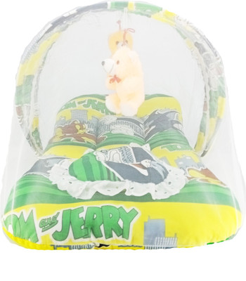 

Aayat Kids SmartBuy Premium TOM & JERRY Heavy New Born Relax with Play Hanging Teddy 04 Baby Bed Crib(Fabric, Multicolor)