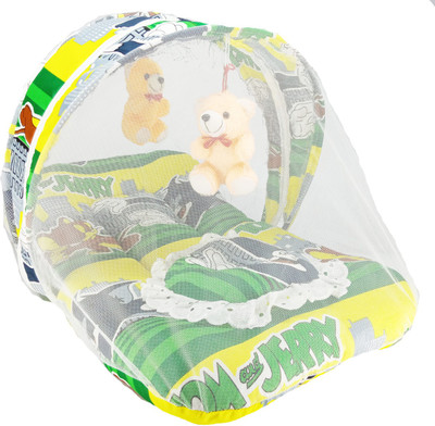 

Aayat Kids SmartBuy Premium TOM & JERRY Heavy New Born Relax with Play Hanging Teddy 02 Baby Bed Crib(Fabric, Multicolor)