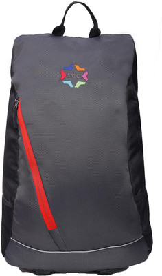 

stolt Essential Sly 25 L Backpack(Grey), Grey;red
