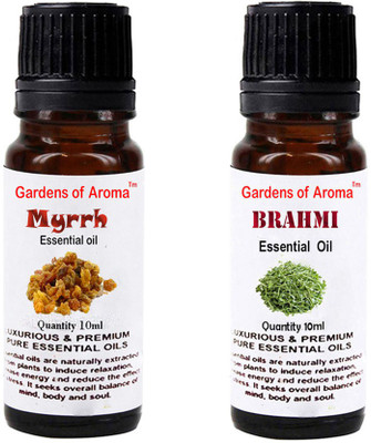 

Gardens Of Aroma Myrrh Essential Oil And Brahmi Essential Oil(20 ml)