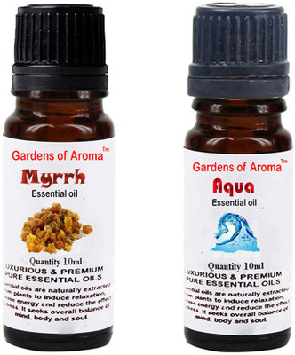 

Gardens Of Aroma Myrrh Essential Oil And Aqua Essential Oil(20 ml)