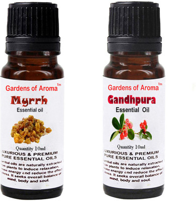

Gardens Of Aroma Myrrh Essential Oil And Gandhpura Essential Oil(20 ml)