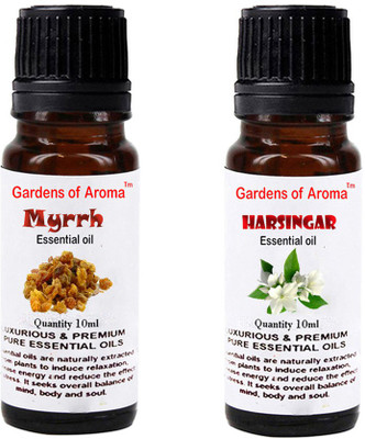 

Gardens Of Aroma Myrrh Essential Oil And Harshingar Essential Oil(20 ml)