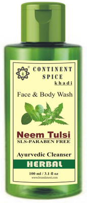 

Continent Spice Khadi Herbal Neem Tulsi Face & Body Wash/Cleanser- CS682005(100)