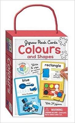 Building Blocks Colours & Shapes Jigsaw Flash Cards(English, Board book, Pty Ltd Hinkler)