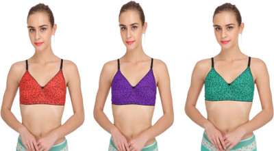 JSR Paris Beauty by JSR PARIS BEAUTY MEER Women Full Coverage Non Padded Bra(Multicolor)