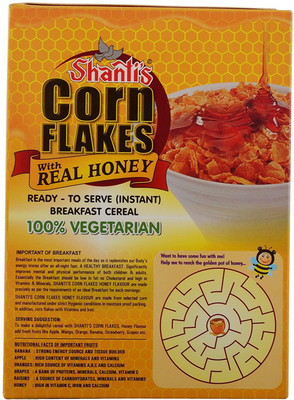 

Shanti's Corn Flakes with Real Honey, 125 Grams, Pack of 6(125, Box, Pack of 6)