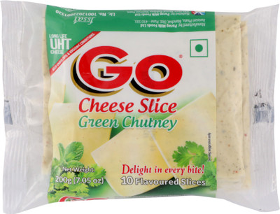 

Go Green Chutney Processed cheese Slices(200 g)