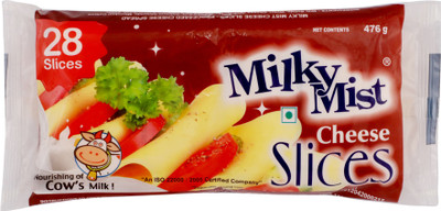 

Milky Mist Plain Processed cheese Slices(476 g)