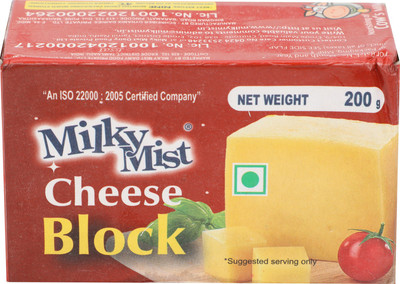

Milky Mist Plain Processed cheese Block(200 g)