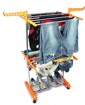 TNC Steel Floor Cloth Dryer Stand 1POLL2TIER01(2 Tier)