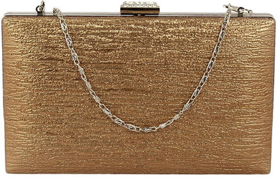 

ASNORA Party Brown Clutch
