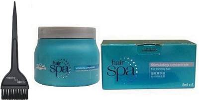 

Studio fix combo Hair Brush & Hair Spa Vitalizing Cream bath Spa, stimulating concentrate 6 Hair Mask Cream(Set of 3)