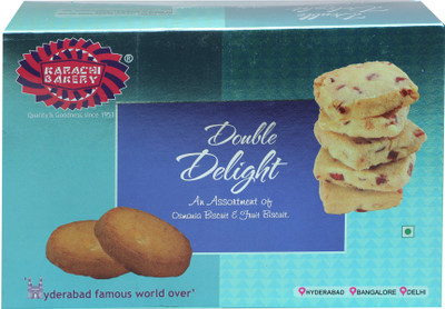 Karachi Bakery Double Delight Osmania and Fruit Biscuit  (400 g)