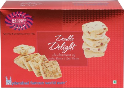 Karachi Bakery Double Delight Cashew and Fruit Biscuit  (400 g)
