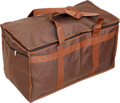 

Atorakushon (Expandable) ® Folding Carrying Case Travel Duffel Luggage Bag Cum Attachi Storage Organizer Bag Shopping Picnic Outing Brown Travel Duffel Bag(Brown)