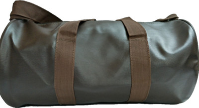 

DIE ZELLE Flaux Leather Sports Duffle Bag Gym Bag (Brown) Gym Bag(Brown)