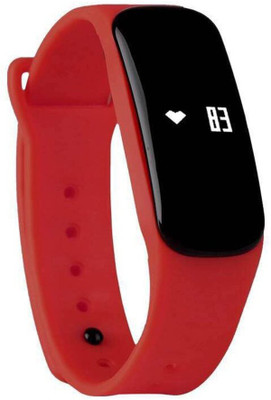 

WEARFIT Fitness Tracker Watch Bluetooth Smart Band Sleep Monitor Wristband Pedometer Call Remind Wearable Smart Bracelet OLED Touch for Android IOS Smart Phone Fitness Band(Black), Red