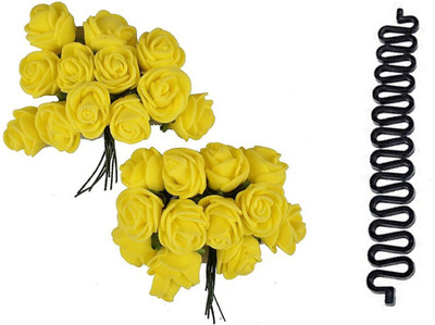 

Fully Combo Of Juda Hair Pins For Bride & Braid Tool Hair Pin(Yellow, Black)