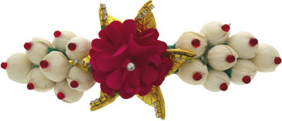 

Anuradha Art Jewellery Designer Back Pin Back Pin(Pink, White)