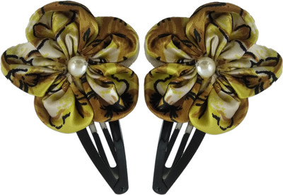 

Threads N Ribbons Tiger Print Flower Tic Tac Clip(Multicolor)