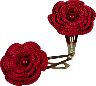 

LA Riyo Crochet Handmade Clip 1404 Hair Clip(Red)