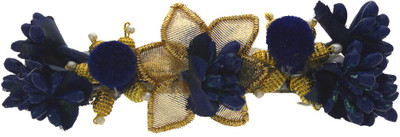

Anuradha Art Jewellery Designer Back Pin Back Pin(Blue, Gold)