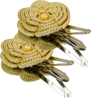 

LA Riyo Crochet Handmade Clip 619 Hair Clip(Beige)