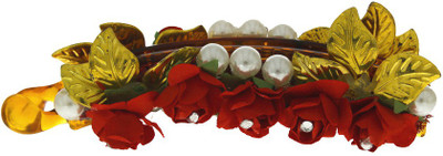 

Anuradha Art Jewellery Banana Pin Banana Clip(Gold, Red)