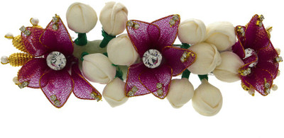 

Anuradha Art Jewellery Designer Back Pin Back Pin(Pink, White)