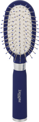 

Franck Provost (France) Detangling Travel Metal Bristle Hair Brush for Thick Hair - (Blue)