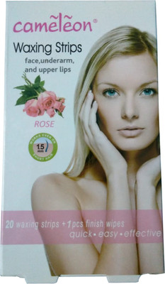 

Cameleon Waxing Strips Face | Face, underarm and upper lips| Rose Strips(20)
