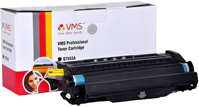 VMS Professional Black Toner cartridge HP 53A Black Original LaserJet Toner Cartridge (Q7553A) Compatible Printer HP LaserJet M2727nf, HP LaserJet M2727nfs, HP LaserJet P2014, HP LaserJet P2014n, HP LaserJet P2015, HP LaserJet P2015d, HP LaserJet P2015dn,