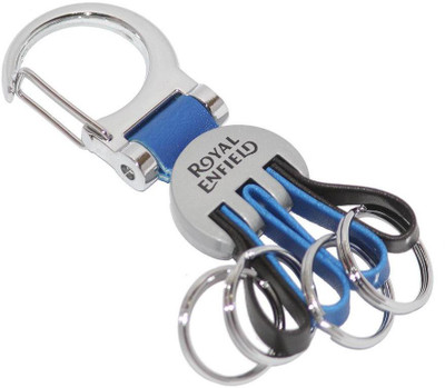 

Aura Imported Metal & Leather ROYAL ENFIELD Hook Key Chain