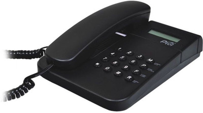 

Ptel PT33 ClI Black Land Line Phone Corded Landline Phone(Black)