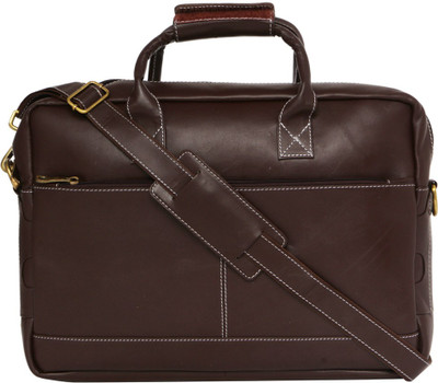

Leather World 15.6 inch Laptop Messenger Bag(Brown)