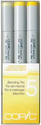 

Copic Sketch Marker 3pc Blending Trio Set 5(Set of 3, Yellow)