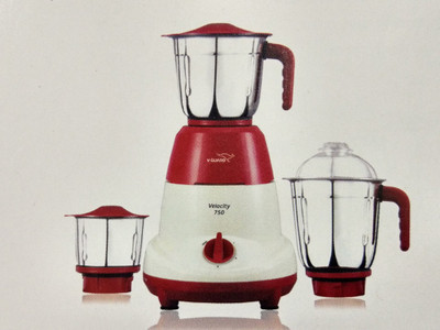 V-Guard V-G Velocity 750 W Mixer Grinder(White, 3 Jars)