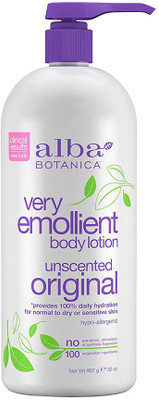

Alba Botanica Very Emollient Body Lotion, Unscented, 32-Ounce Bottle(907 g)