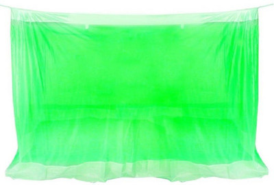 AAHELEE Nylon Adults Washable Double Bed Mosquito Net(Green, Bed Box)