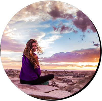 

PRINTHUBS Printed Round Mouse Pad _ 23 (Multicolor) Mousepad(Multicolor)
