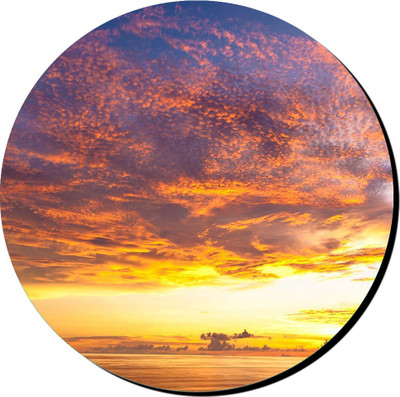 

PRINTHUBS Printed Round Mouse Pad _ 07 (Multicolor) Mousepad(Multicolor)