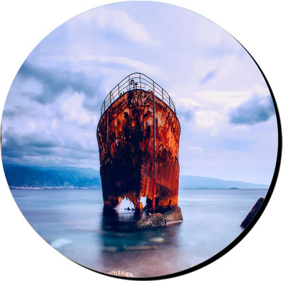 

PRINTHUBS Printed Round Mouse Pad _ 18 (Multicolor) Mousepad(Multicolor)