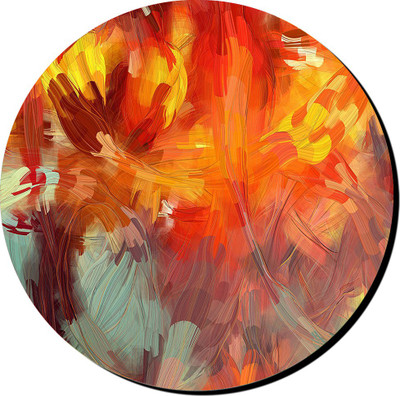 

PRINTHUBS Printed Round Mouse Pad _ 02 (Multicolor) Mousepad(Multicolor)