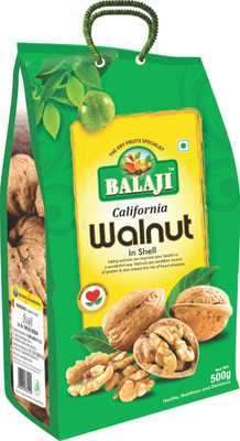 

Balaji California (Good Quality) 500g Inshell Walnuts(500 g, Pouch)