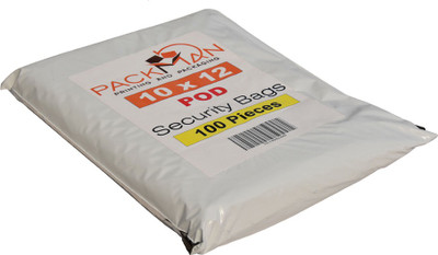 

Packman 10 x 12 Inches POD Premium 60 Microns Security Bags Security Bag(60.96 x 67.31 Pack of 100)