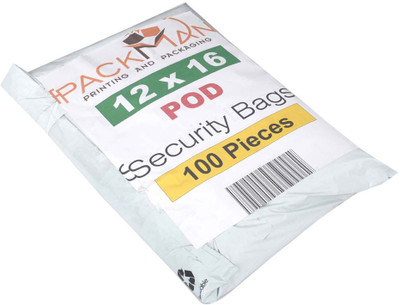 

Packman 12 x 16 Inches POD Premium 60 Microns Security Bags Security Bag(21.59 x 27.95 Pack of 100)