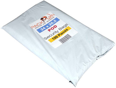 

Packman 24 x 26.5 Inches POD Premium 60 Microns Security Bags Security Bag(25.4 x 30.48 Pack of 100)