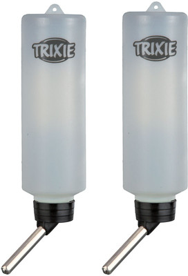 

Trixie Water Bottle for Guinea Pigs and Hamsters Round Plastic Pet Bottle(250 ml Multicolor)
