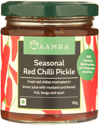 

AAMRA Seasonal Red Chilli Pickle Red Chilli Pickle(185 g)